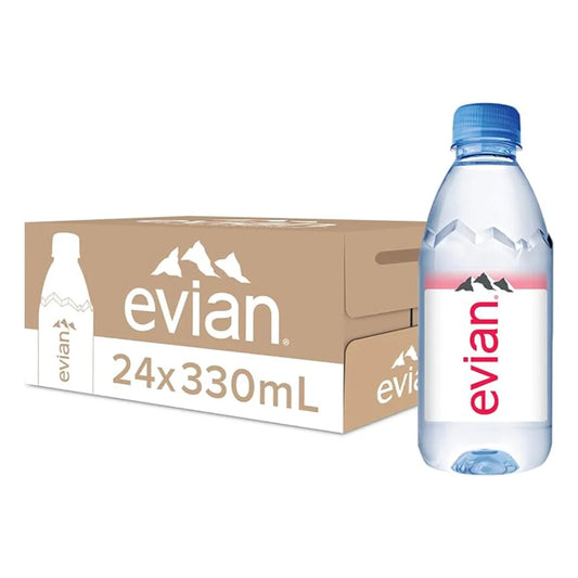 Evian Water 330ml, Pack of 24pcs x10 case