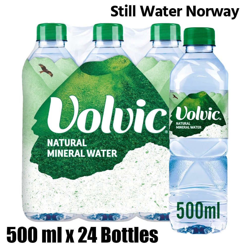 Volvic still water, france, 1 box (24 bottles x 500ml each)